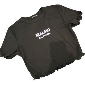 Crop Tee Malibu California